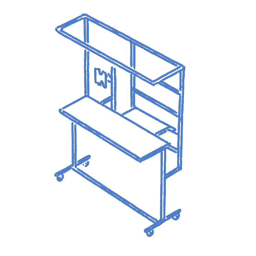 Aluminum Workstation Blue