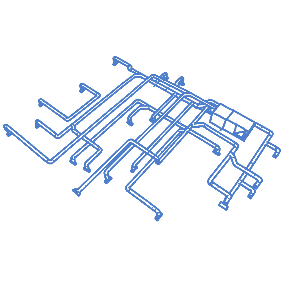 House Duct System Blue