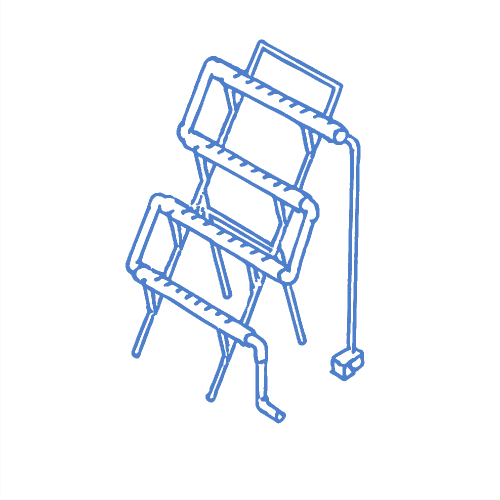Hydroponic Setup Blue