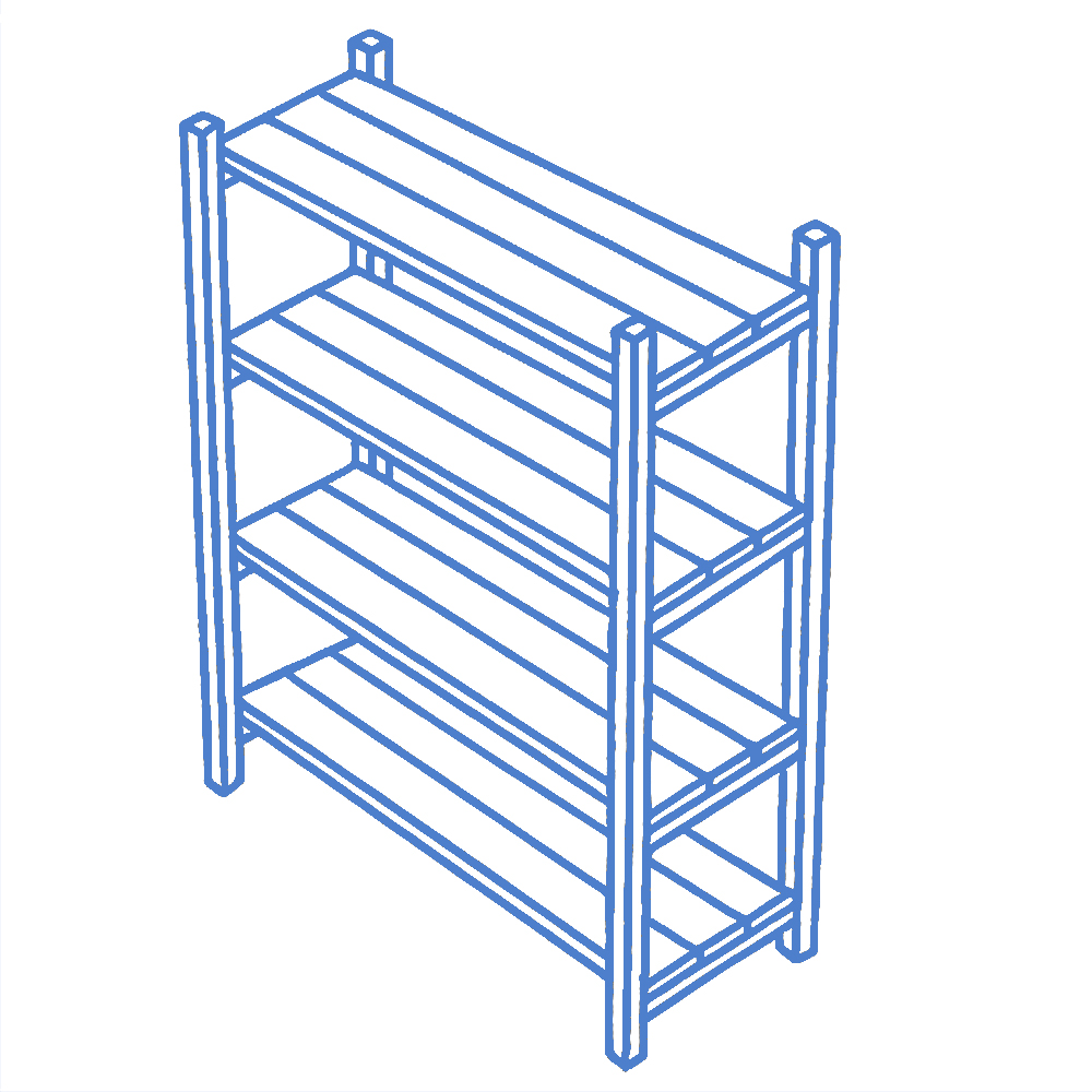 Shoe Rack Blue