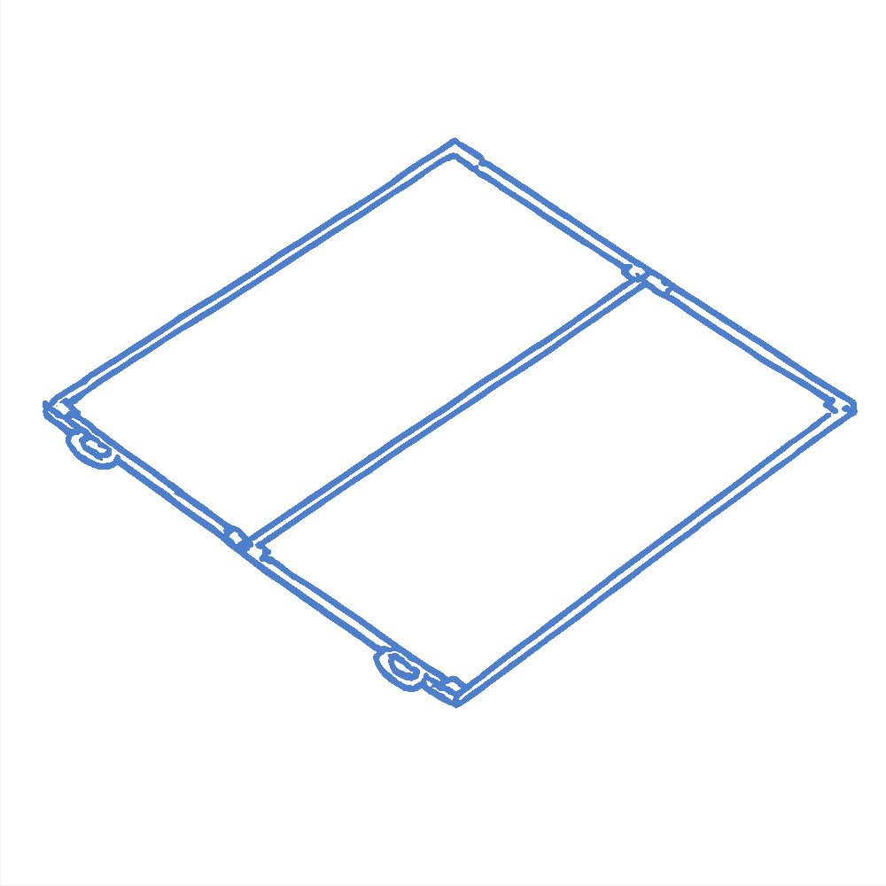 Sliding Truck Bed Blue