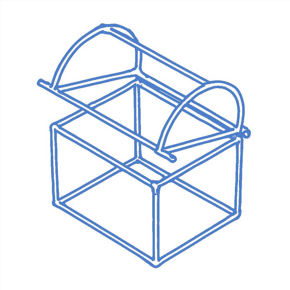 Small Cold Frame Blue