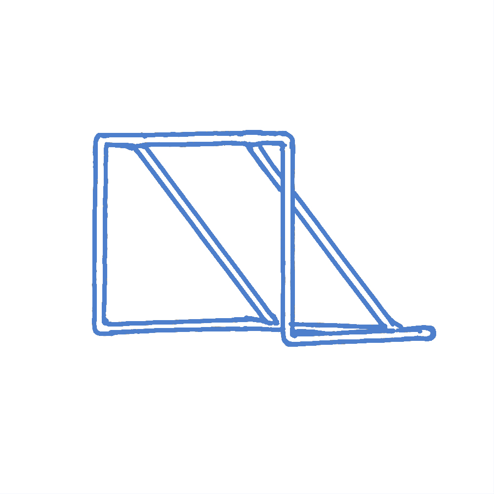 Small PVC Soccer Goal Blue