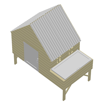 Wooden Chicken Coop