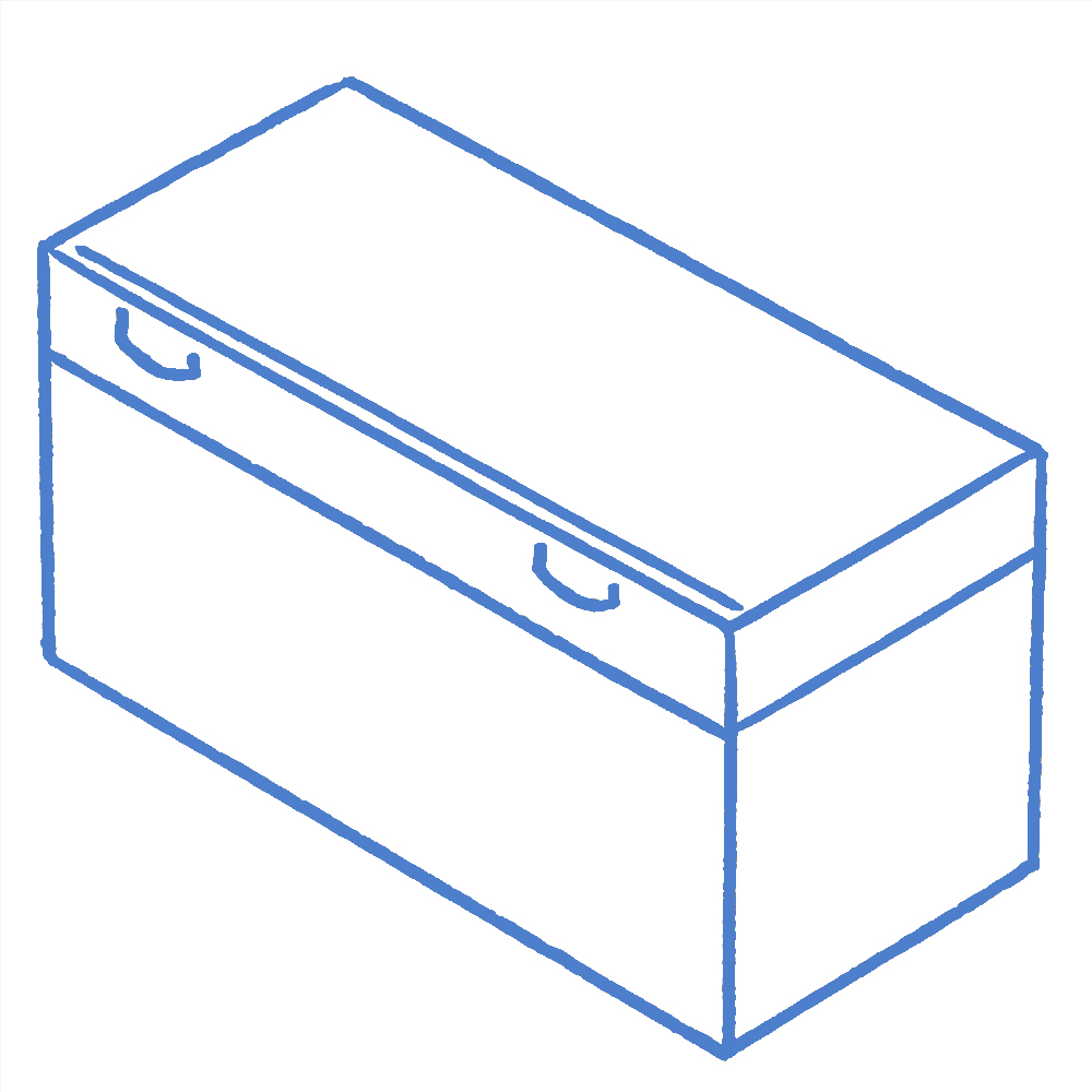 Wooden Cold Frame Blue